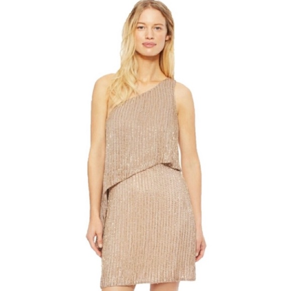 Parker One Shoulder Beaded Cocktail Dress - Picture 10 of 10